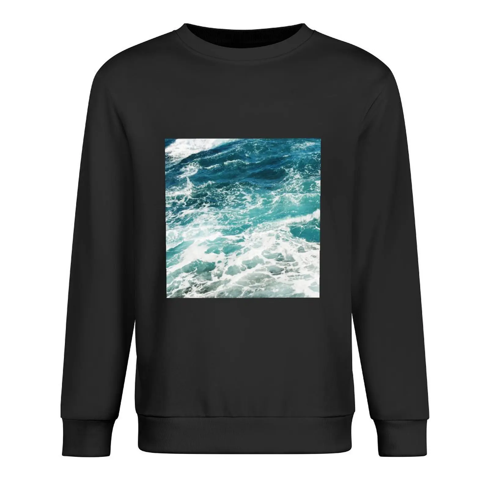 

Blue Ocean Waves Pullover men wear men's sweat-shirt set autumn jacket men mens designer clothes men sweatshirt