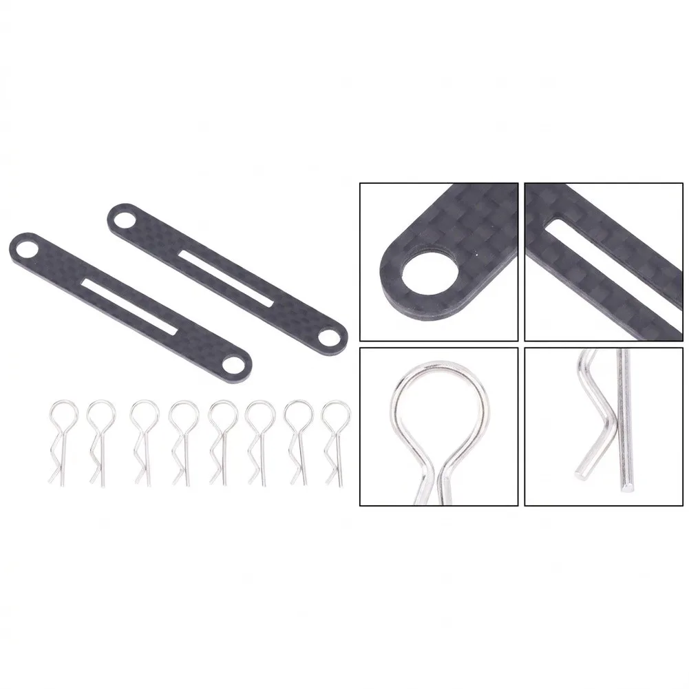 Black Carbon Fiber Mount Enhanced Stability For RC Cars Carbon Fiber XV01 Upgrades Reinforced Carbon Fiber Reduces Shell Shake