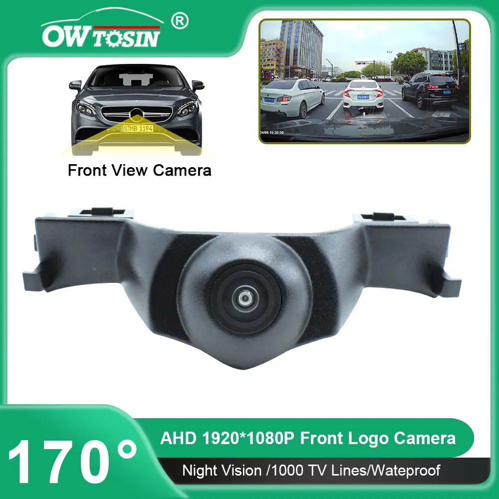 170° AHD 1080P Fisheye Lens Vehicle Car Camera For Audi A8 A8L S8 D5 4N 2017 2018 2019 2020 2021 Front Logo View Camera 