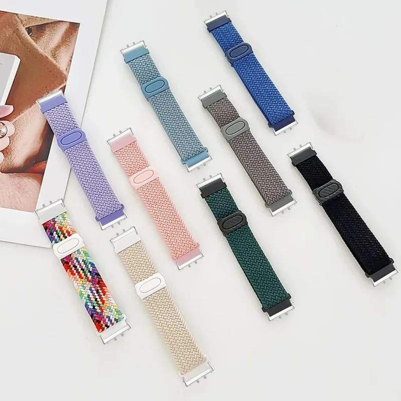 Braided Nylon Band For Samsung Galaxy Fit3 Strap Smart Watch Accessories Wristband Adjustable Bracelet Correa For Galaxy Fit3