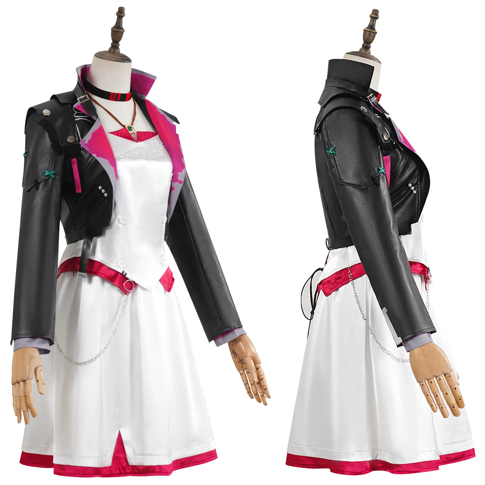 Anime jinx arcano jogo lol cosplay vestido em pó lolita peruca azul adereços pow-pow halloween natal meninas mulher terno personalizado