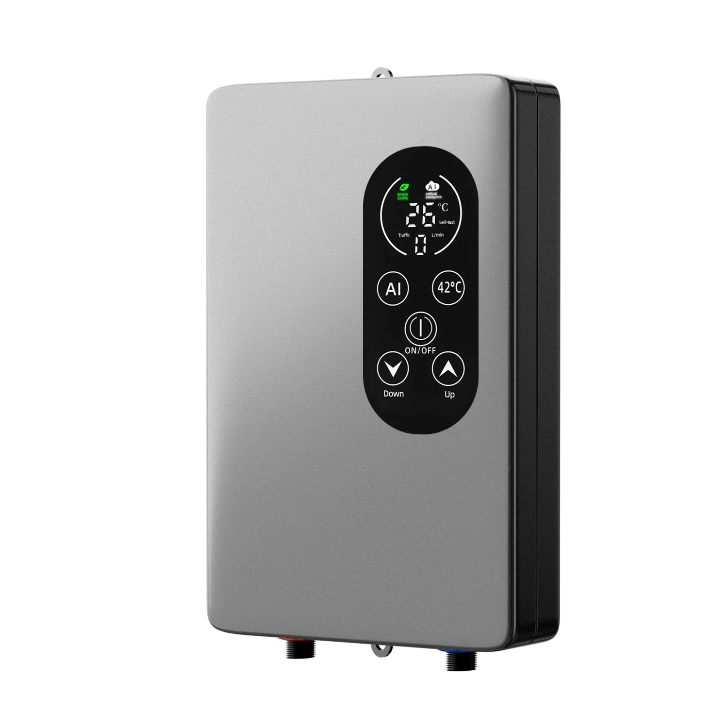 

Tankless Water Heater Electric 240V on Demand Hot Water Heater Shower Black Electric Instant Hot Water Heater