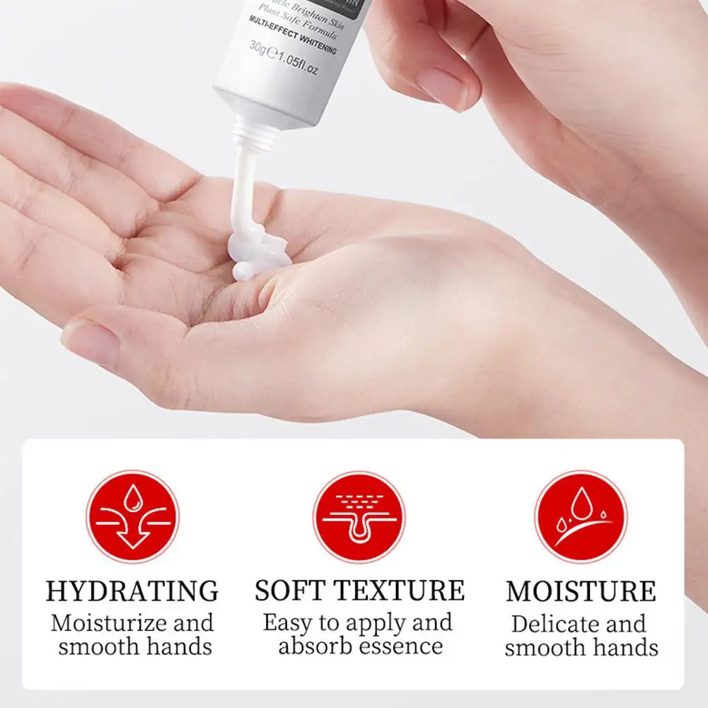 Whitening Hand Cream Niacinamide Arbutin Wrinkle Removal Anti-crack Moisturizing Repair Fade Fine Lines Smooth Skin Hand Care