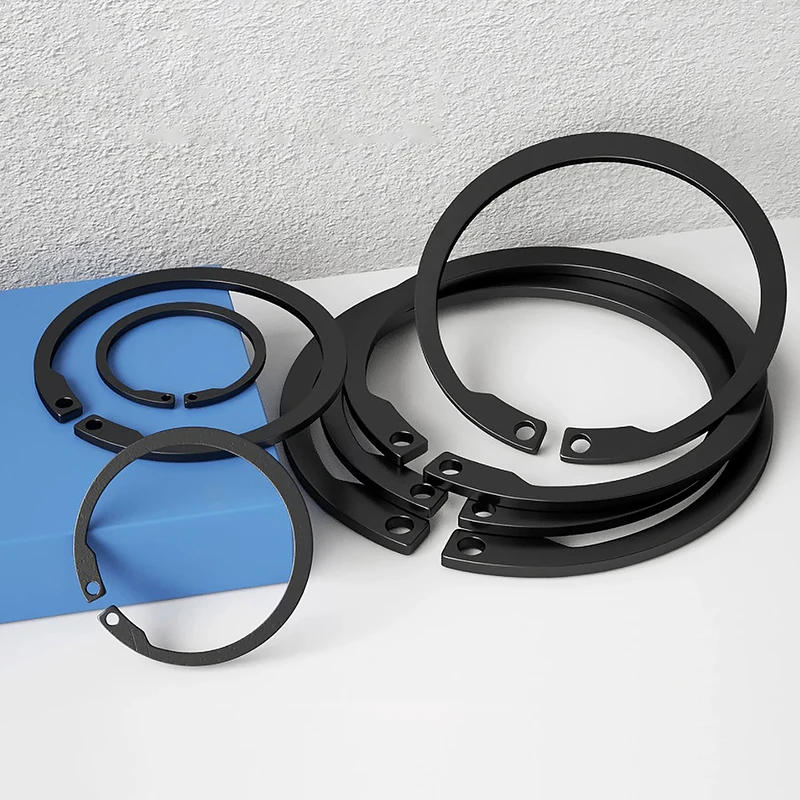 2-50Pcs M8-M100 65 Manganese Steel Inverted External Retaining Rings For Shaft Reverse-Acting Shaft Retaining Rings