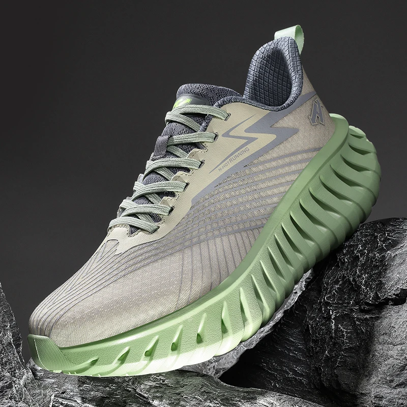 2026Men's Cushioning Running Shoes Lightweight Athletic Casual Sneakers Male Non-Slip Sports Shoes Outdoor Travel Walking Shoes