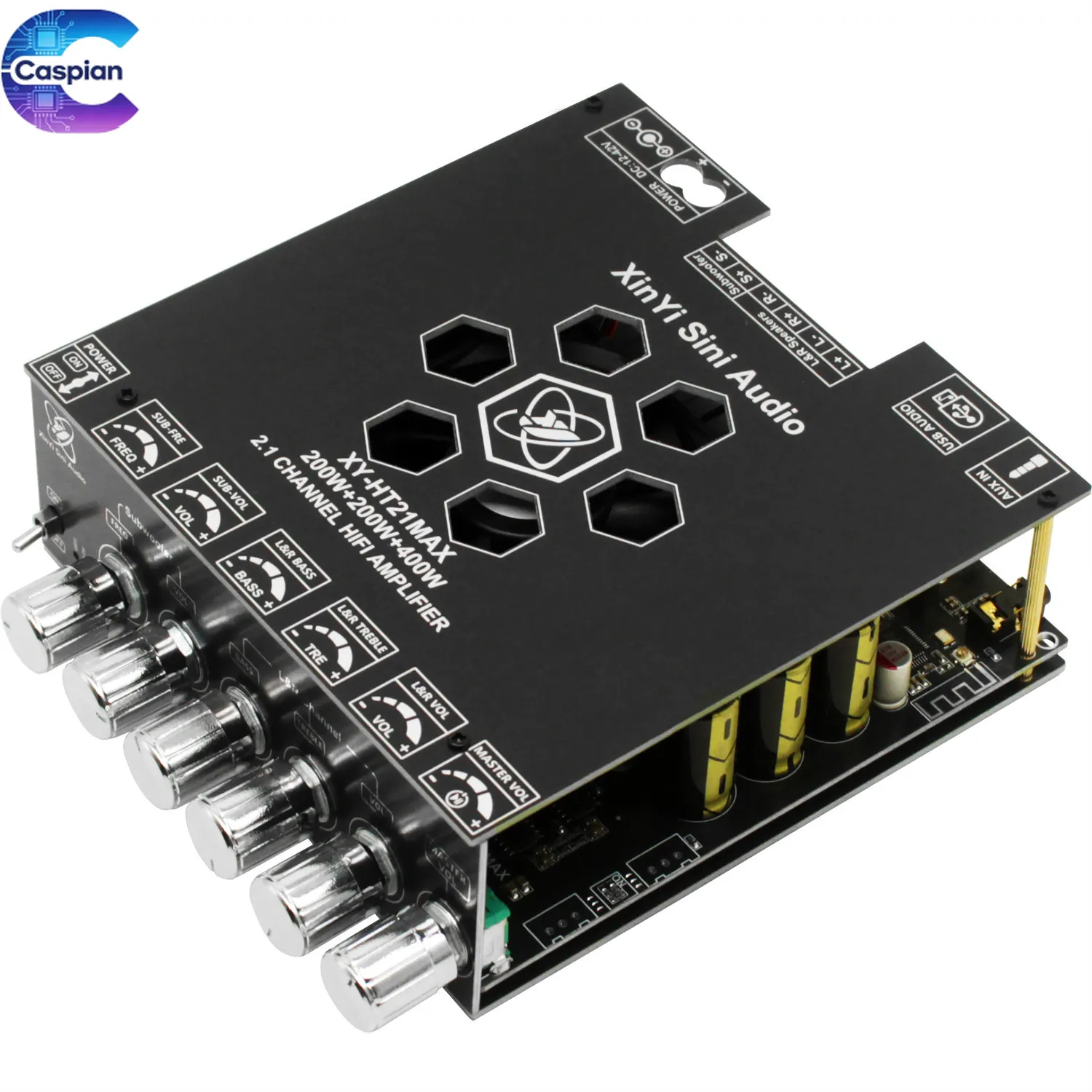 2.1 Channel High-Power Bluetooth Digital Audio Amplifier Board 2 * 200W+400W Subwoofer Speaker Motherboard