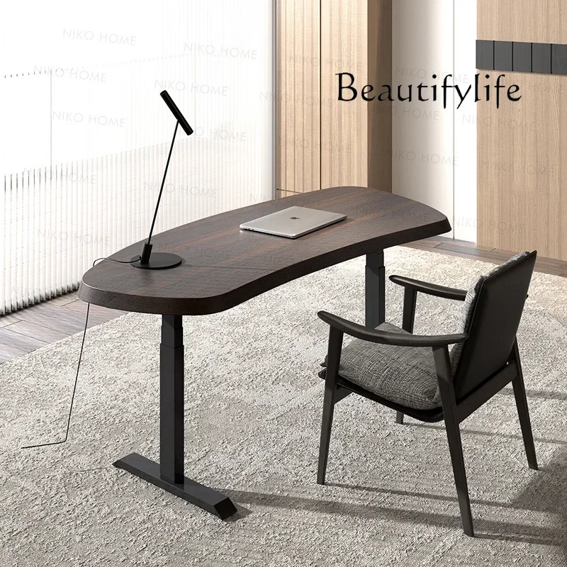 

BJ Circular Arc Desk, Special-shaped Worktable, Desk And Chair Modern Simple Electric Lifting Desk, Living Room