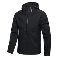 Chaqueta impermeable para hombre, impermeable exterior ligero con capucha para exteriores, chaqueta a prueba de viento para senderismo, chaquetas para escalar al aire libre