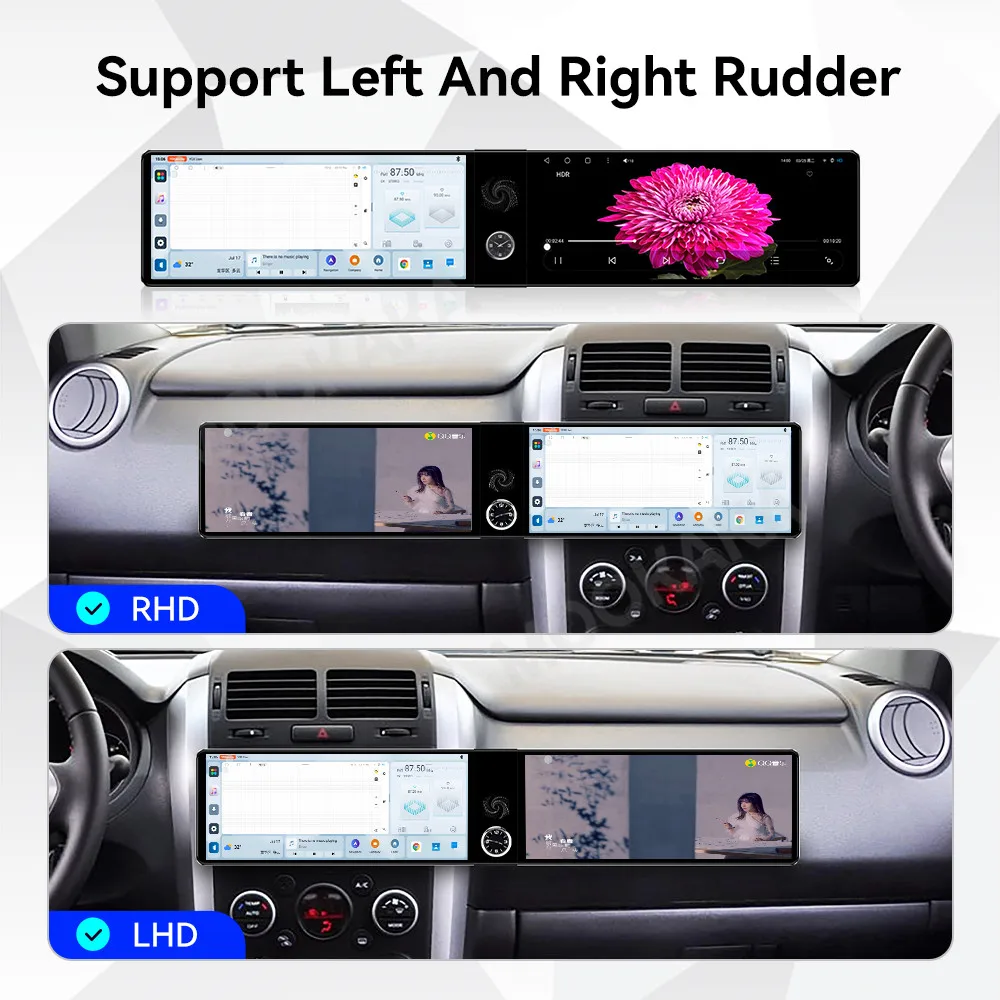 Android Radio For Suzuki Grand Vitara 2005-2014 Dual Screen GPS Multimedia Navigation Car Stereo Receiver player IPS Head Unit
