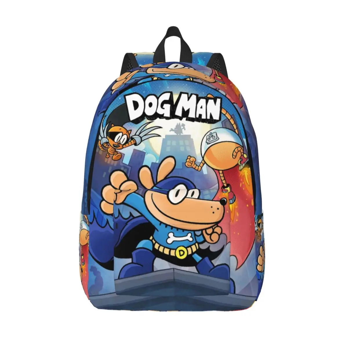 

Dog Man Anime Petey Cat Fashion Backpack Outdoor Student Business Daypack for Men Women College Shoulder Bag