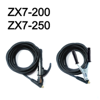 Welding Machine Accessories 200 Amp Electrode Holder 5M Cable+300 Amp Earth Clamp 3M Cable, Suitable for ZX7-200, ZX7-250