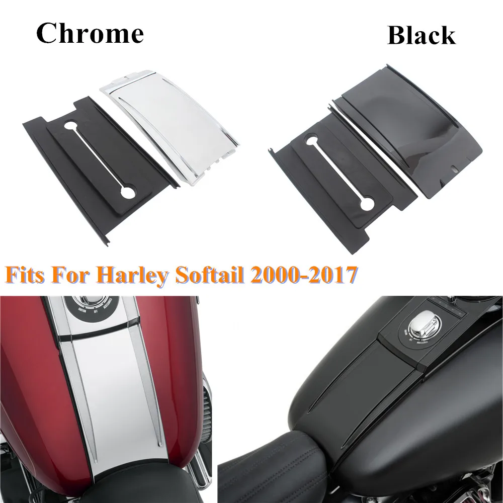 

Motorcycle Chrome&Black Lower Dash Panel Extension For Harley Davidson Softail Fatboy Heritage Standard Night Train 2000-2017