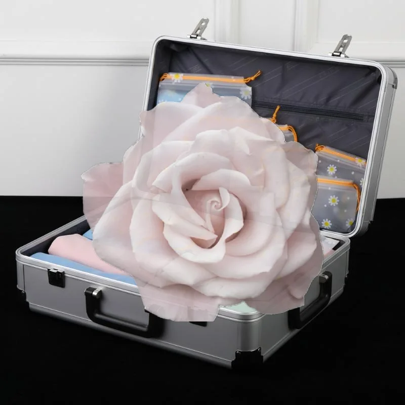 Popular 20Pcs Transparent Waterproof Travel Cosmetic Bag Towel Socks Plastic Drawstring Storage Bag Bathroom Transparent Beach