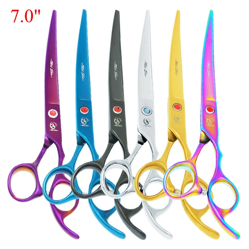 

7.0" Meisha Professional Pet Grooming Scissors Up Curved Pet Scissors for Family Use Dog Hair Haircut Shears Animals Tool B0020A