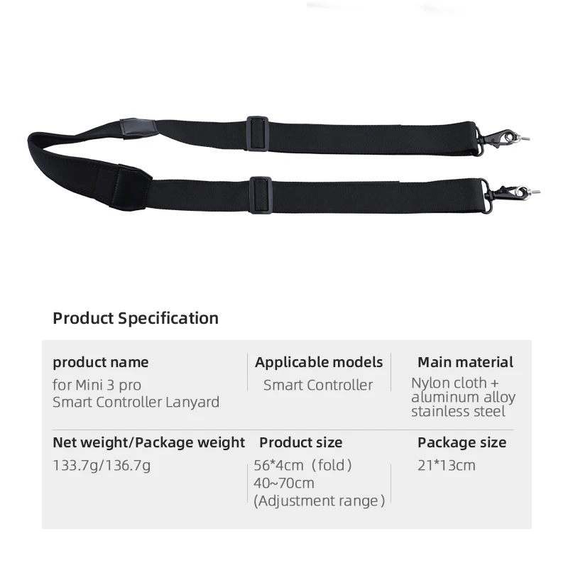for DJI AIR 3/MINI 3 PRO/Mini 4 Pro Remote Control Lanyard Neck Strap Sling Smart Controller With Screen DJI RC 1/2 Accessories