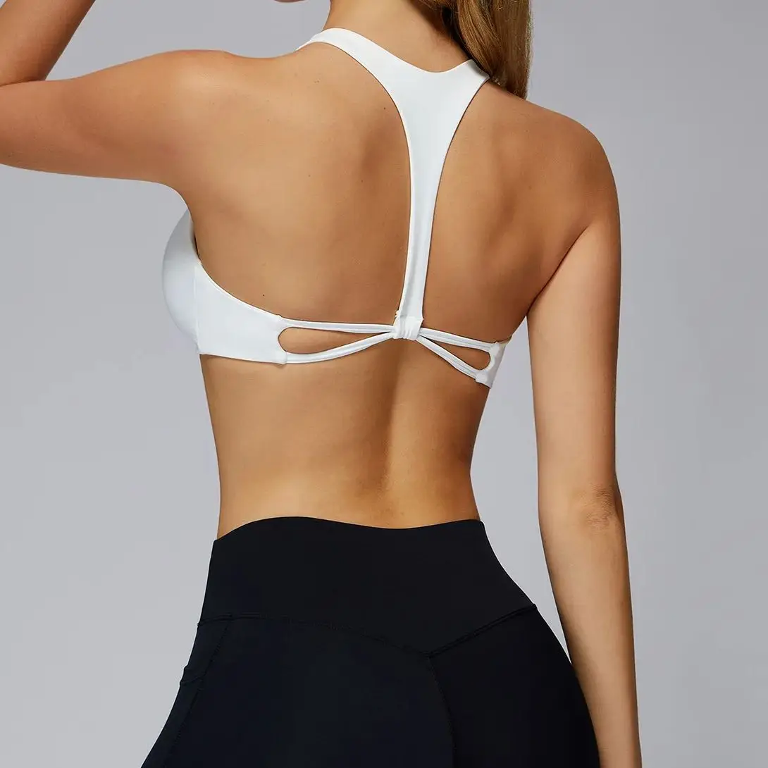 

Женский бюстгальтер для йоги с витыми морщинами, плотная быстросохнущая одежда для йоги, сексуальное женское нижнее белье для бега на открытом воздухе, фитнеса, спортивного нижнего белья