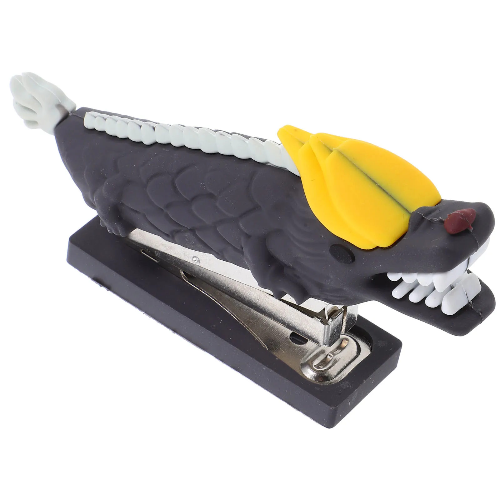 دباسة مكتبية لطيفة على شكل تنين صغير من الفولاذ المقاوم للصدأ بتصميم كرتوني محمول للطلاب وإكسسوارات مكتب الأطفال #2