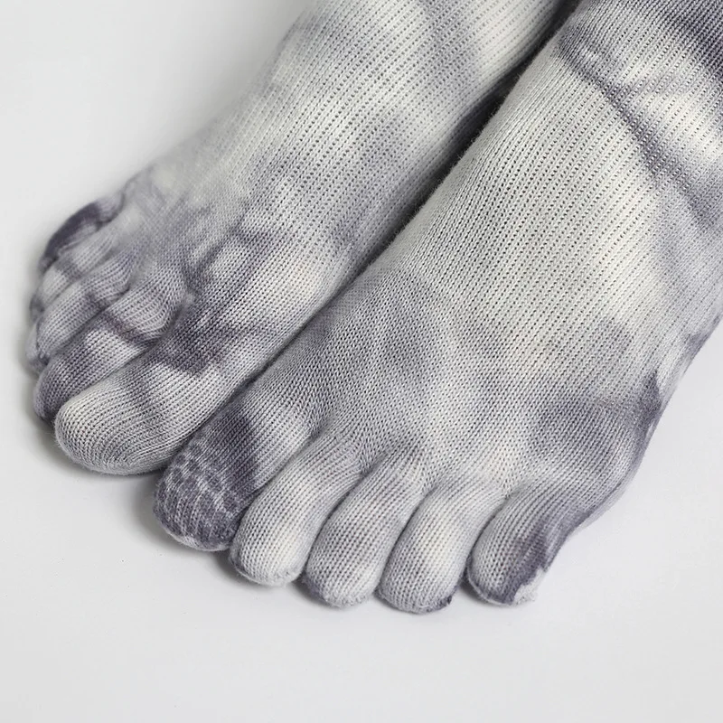 Socks training socks Tie dye yoga socks Thick Pilates silicone toe full package non-slip Women's color floor socks for women