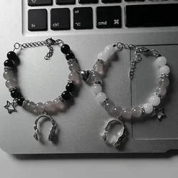 Black & White Matching Bracelet Coquettish Aesthetic Bracelet 1PCS