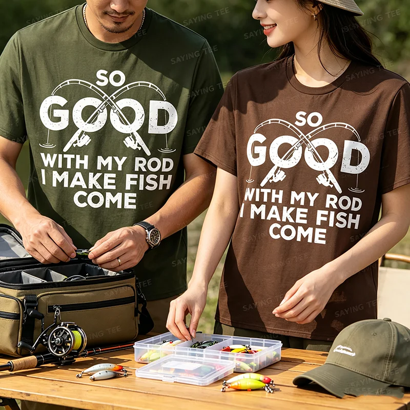 Lustiges Angler-Design für Männer und Frauen, Angler-Fisch-Angel-T-Shirt, Humorvolles, einzigartiges Angler-Geschenk, T-Shirt mit Angler-Sprüchen, Outdoor-Kleidung – Detail 3