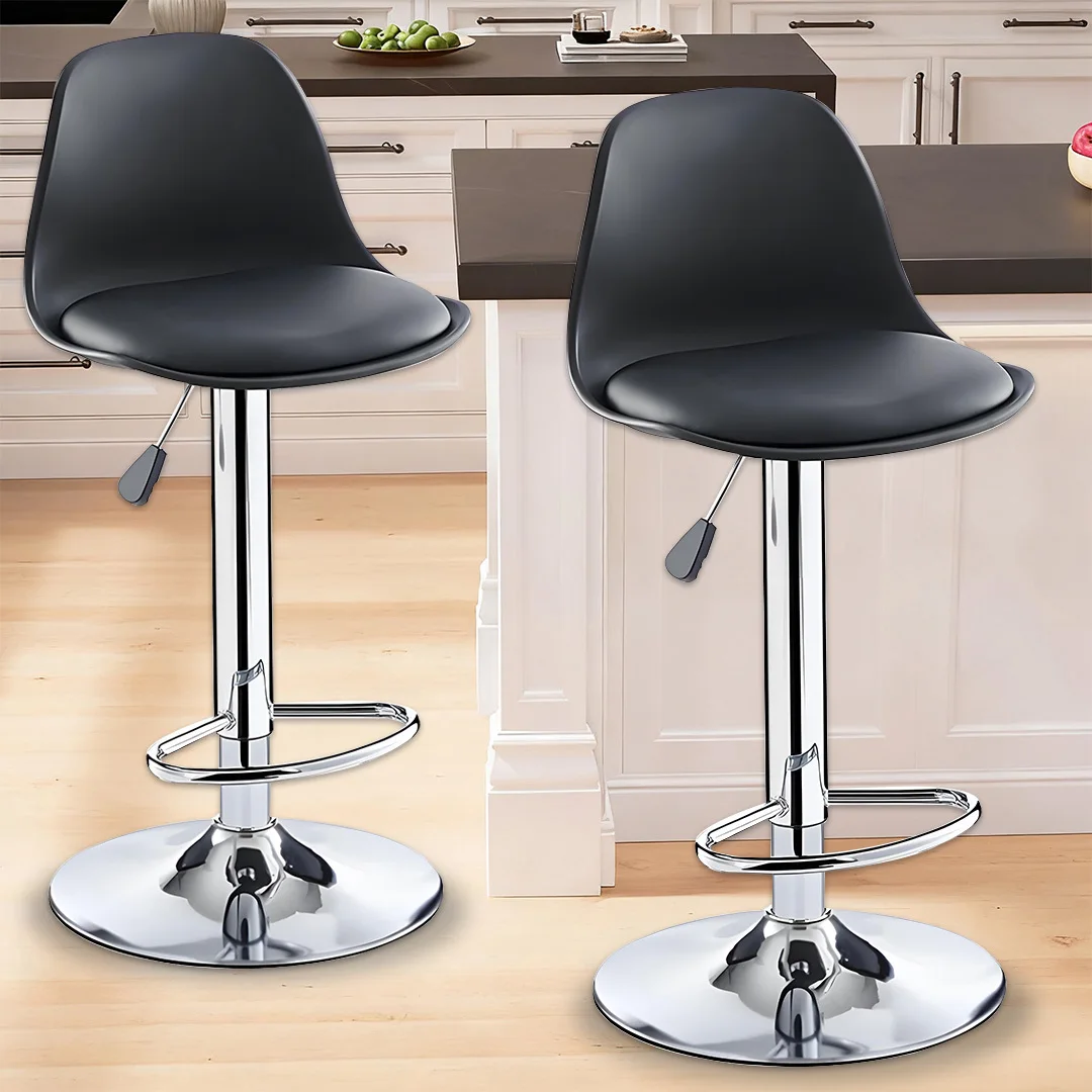 2PCS Adjustable Breakfast Swivel Bar Stools
