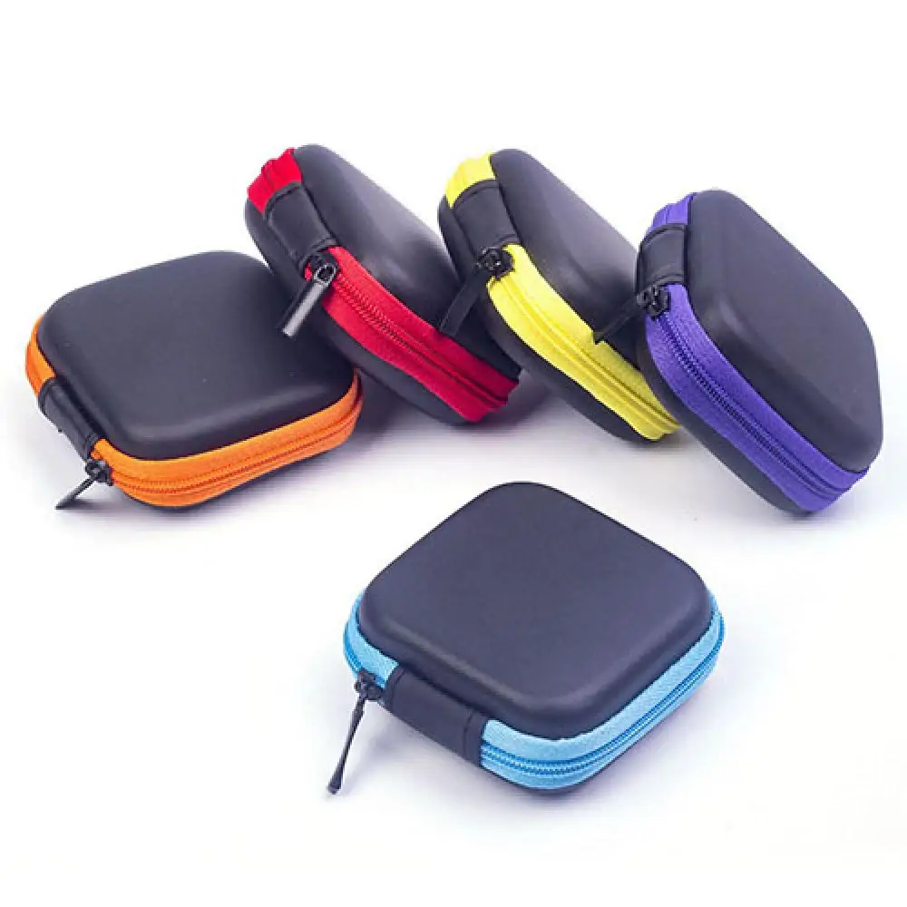 Wired Wireless Earphone Case Data Cord Organizer TF/SD Card Hard Storage Bag Earbuds Headphones Case Protective Case Small Box