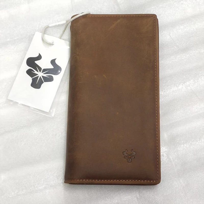

Leather Calling card case Slim RFID Blocking Card Protector Pop Up Credit Card Wallets for Men