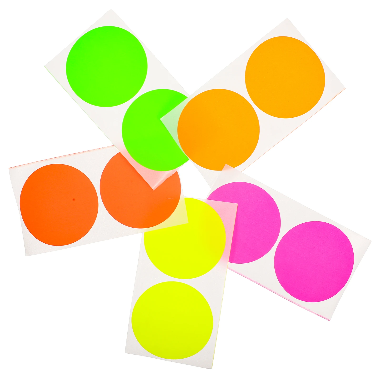 

100 Pcs Colored Labels PVC Circle Stickers Dry Erase Multi Function Dot Coding Round Adhesive Classify Home Office School
