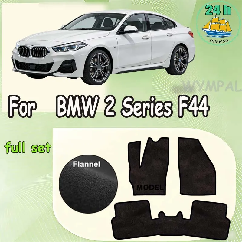 

Flannel Car Floor Mats For BMW 2 Series F44 Gran Coupe 2021~2023 Rugs Panel Footpads Carpet