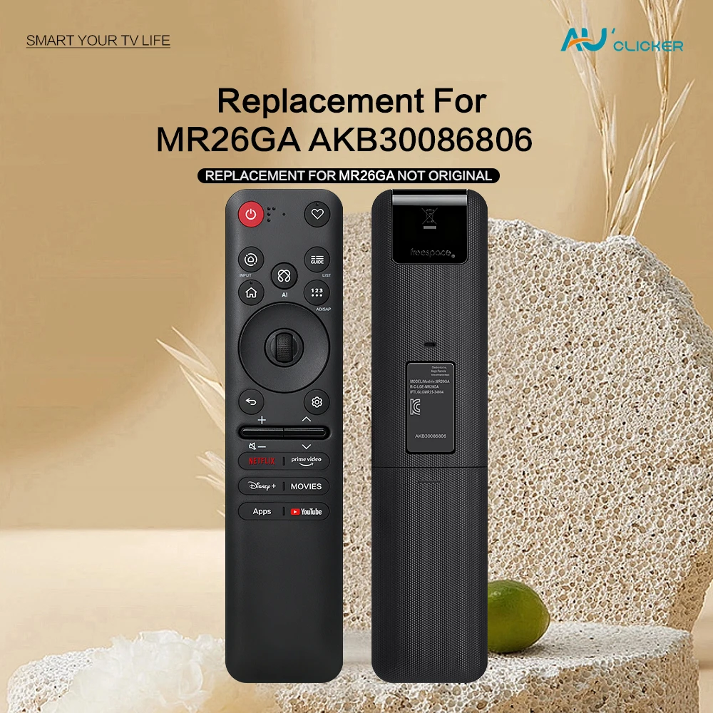 New MR26GA AKB30086806-YTB Replacement Magic Voice Remote Control for Smart TV OLED65G66LS 55NU850B6LA