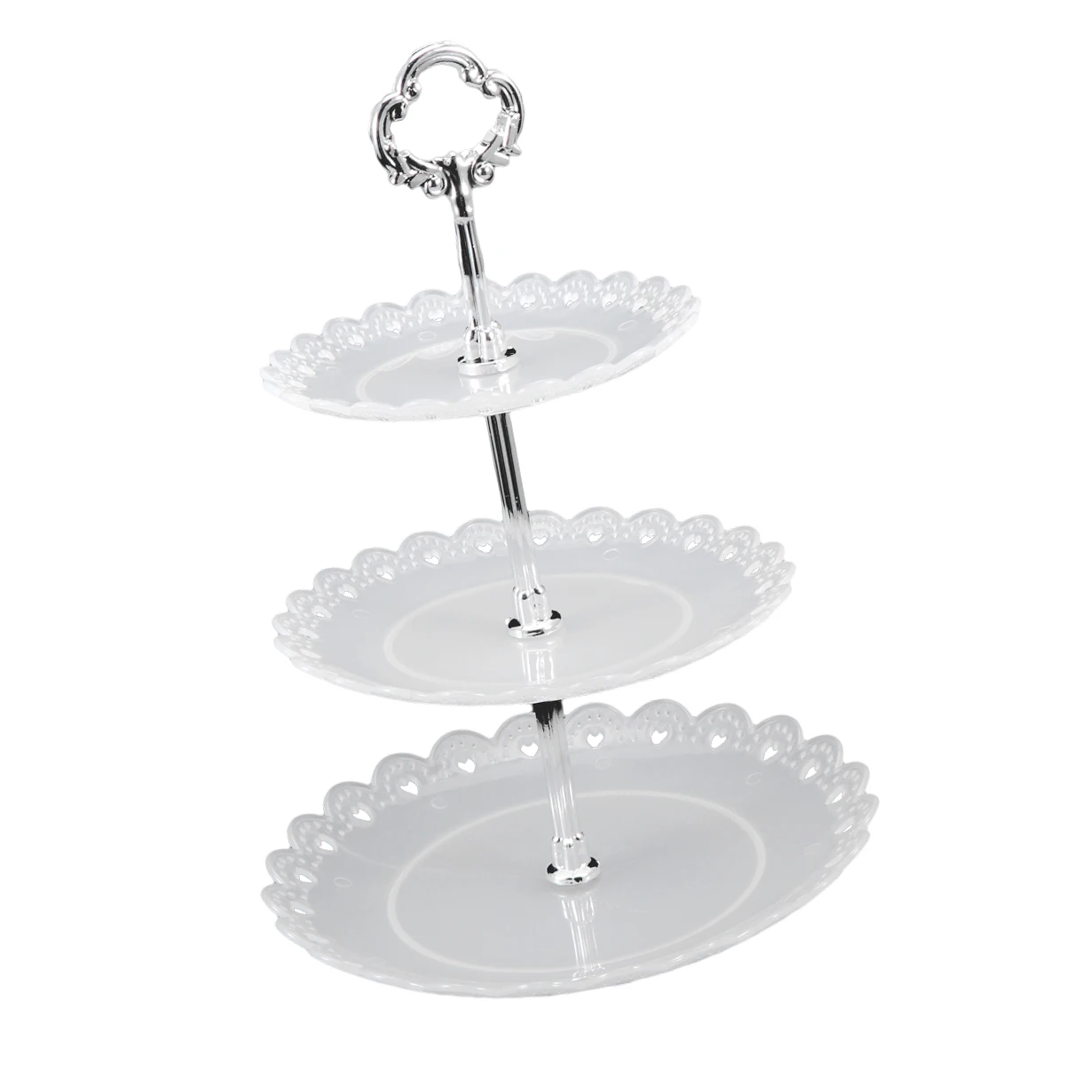 Cake Rack 3-Tier Dessert Stand European Style Multi-Layer Display For Wedding Party Fruit Dessert Transparent
