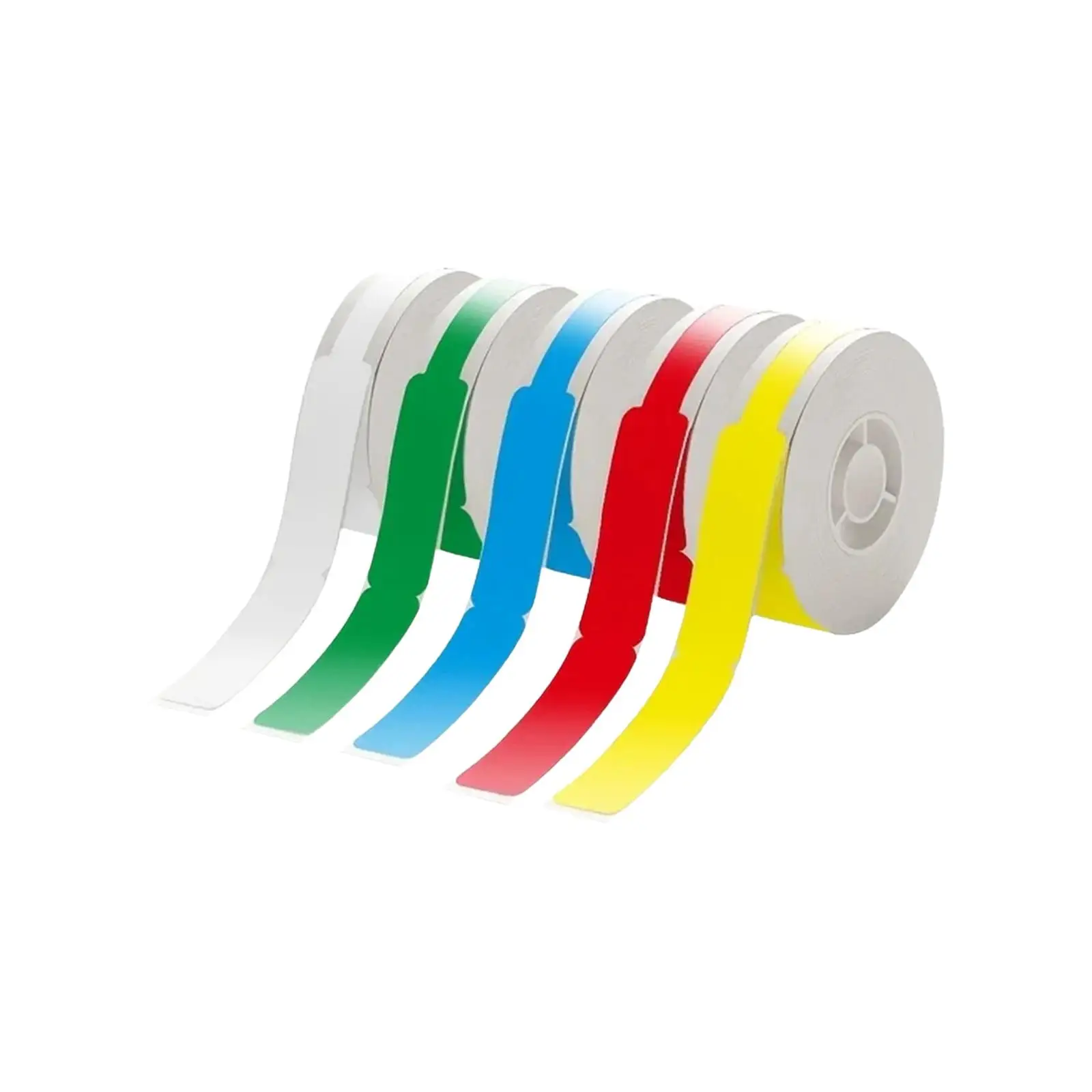 5 Roll Label Maker Tape Sticker Cable Label Paper Waterproof Cable Labels Cable Identification Wire Tags for D101 Label Printer