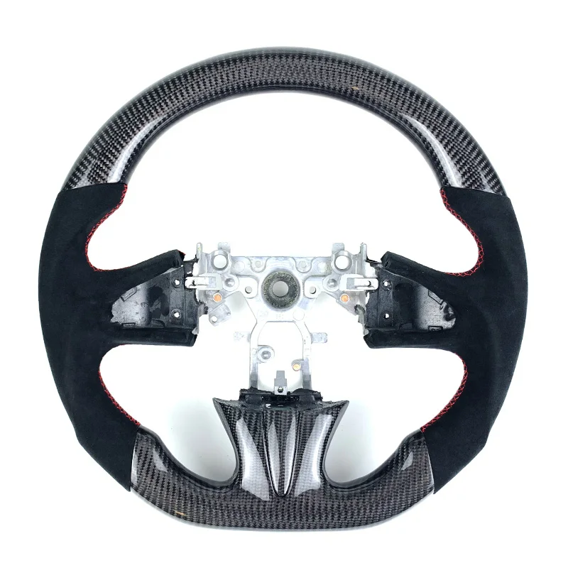 

Carbon Fiber Suede Car Steering Wheel FOR Infiniti Q50 Q60 2014 2015 2016 2017 Steering Wheel Customization