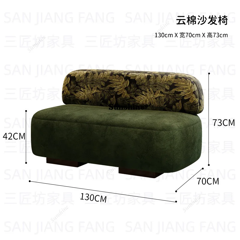 Western Restaurant Commercial Retro Booth Sofa Chair Combination Table and Chair French Restaurant Table and Chair