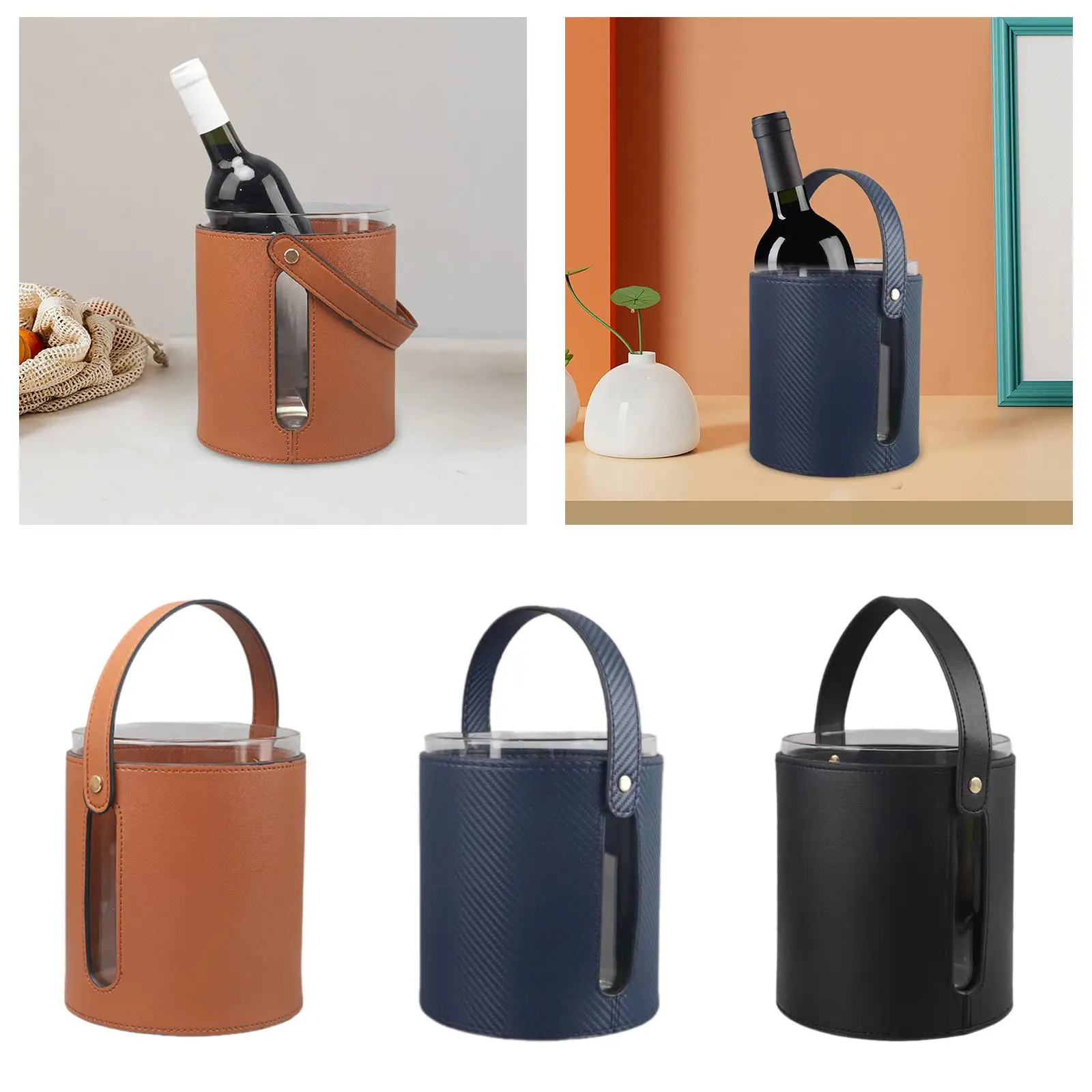 

Стеклянное ведро для льда сохраняет лед, холодный утолщенный контейнер для льда для бутылок шампанского, отель, охлаждение пива, бар шампанского, вечерние клубы KTV