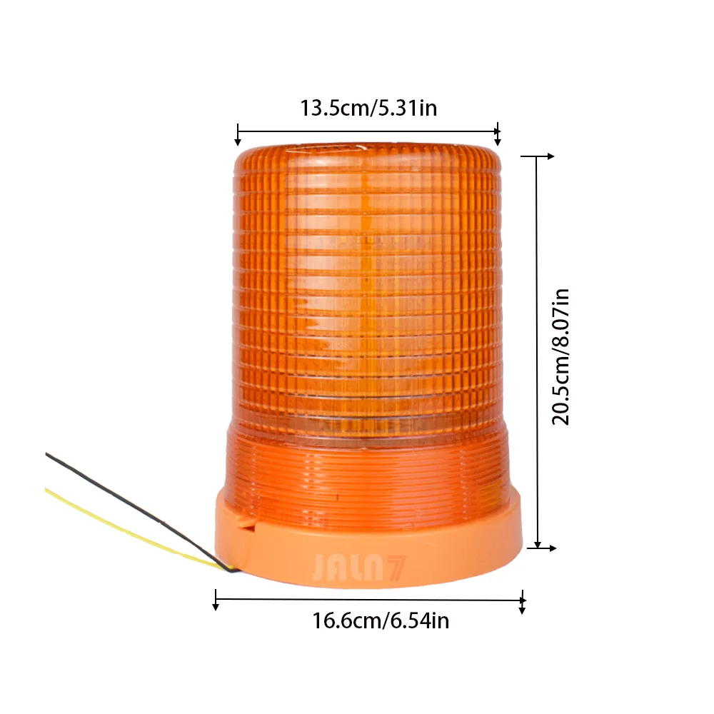 JALN7 LED Rotating Light Flashing Warning Beacon Heavy Duty Industrial Machine Safety Fire engine Tractor Truck 80LEDs 24V 12V