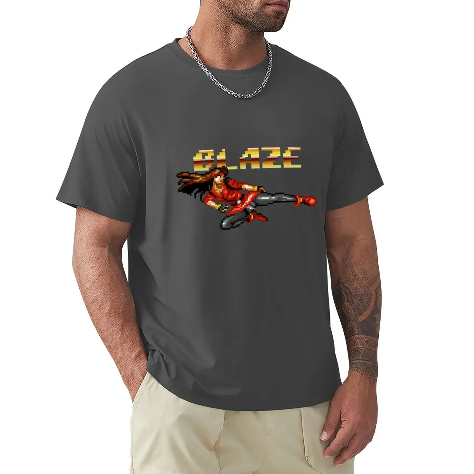 Blaze Fielding from Streets of Rage T-Shirt blacks sweat sports fans men t shirt