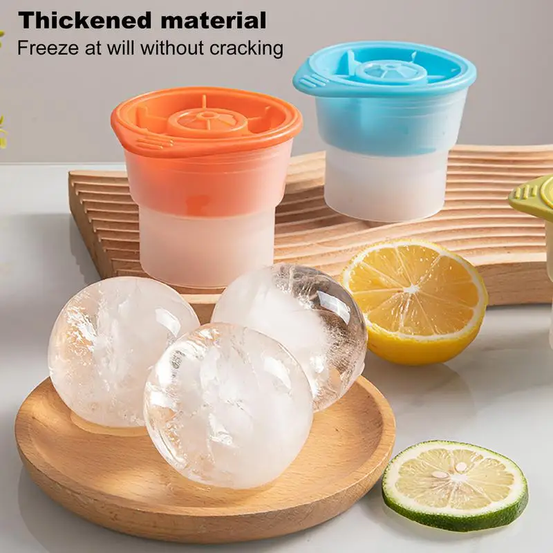 

Ice Ball Maker Molds Ball Maker Ice Silicone Mold Sphere Cocktail Ice Cube Molds For Coffee Tea Whiskey Cocktails