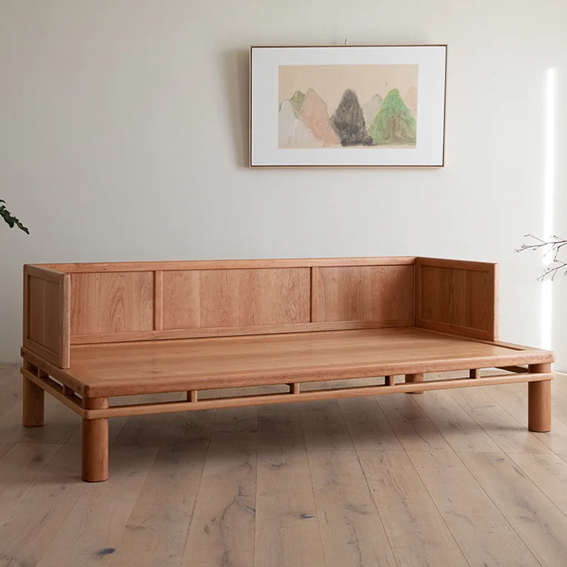 

Новая комбинация диванов из цельного дерева из черного ореха и красного дерева в китайском стиле Zen