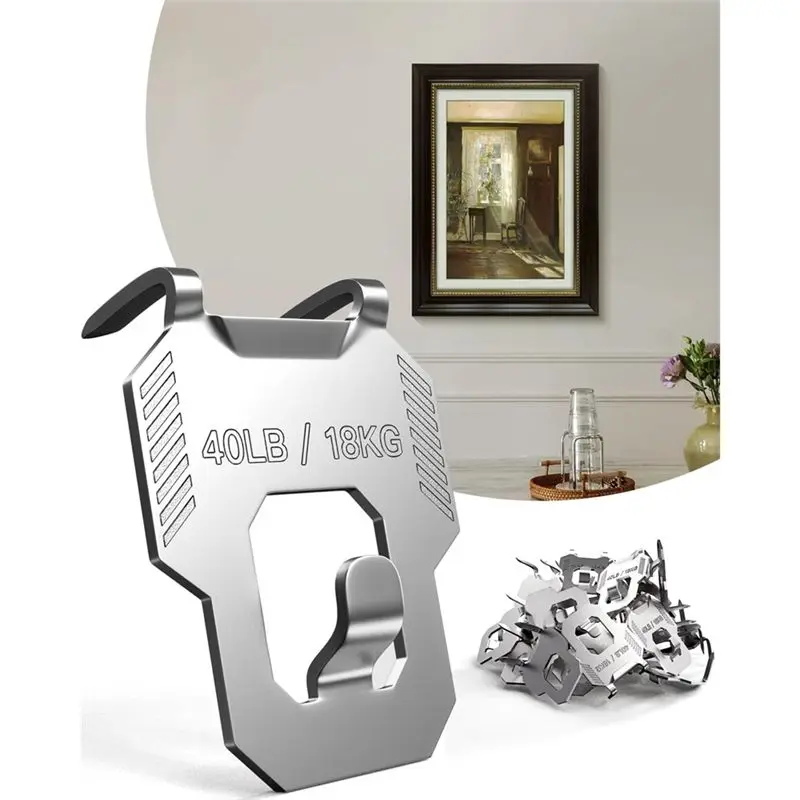 Claw Drywall Picture Hanger-For Room Decor 15Pcs Wall Hooks For Hanging Picture Mirror Photo Poster Kit-Easy Tool