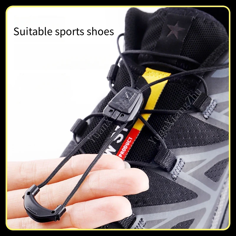 New No tie Shoe laces Round Tennis Laces Without ties Adult Kids Quality Running Sneakers Shoelaces Black White Shoes Accesories