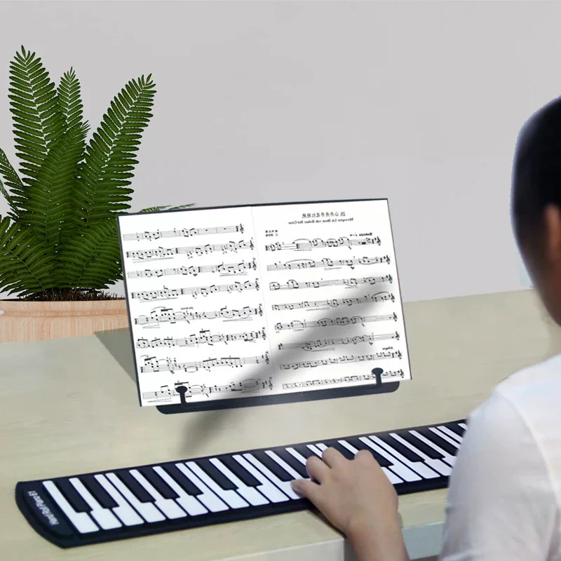 Adjustable and Versatile Music Sheet Stand with Portable Bookshelf for Reading