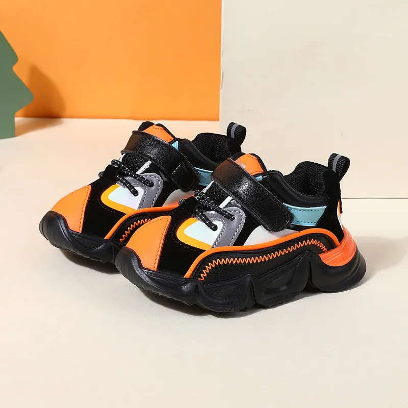 DIMI 2023 Autumn Baby Shoes Boy Girl Soft Leather Toddler First Walk Shoes Fashion Waterproof Non-Slip Infant Sneaker T2106