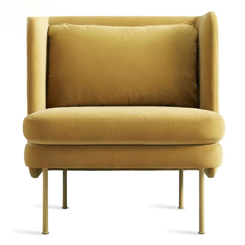 قسم مبيعات غرفة المعيشة الحديثة كرسي أريكة معدني كرسي واحد مصمم نموذج دع كرسي