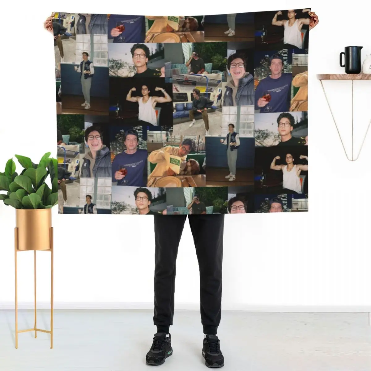 

Milo Manheim Collage Throw Blanket Summer Cool Breathable Blanket for Sleeping
