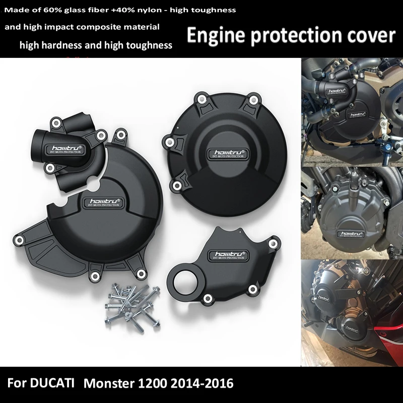 

For Ducati Monster 1200 2014-2016 Engine Protection Cover Motorcycle Alternator Clutch Protection Accessories