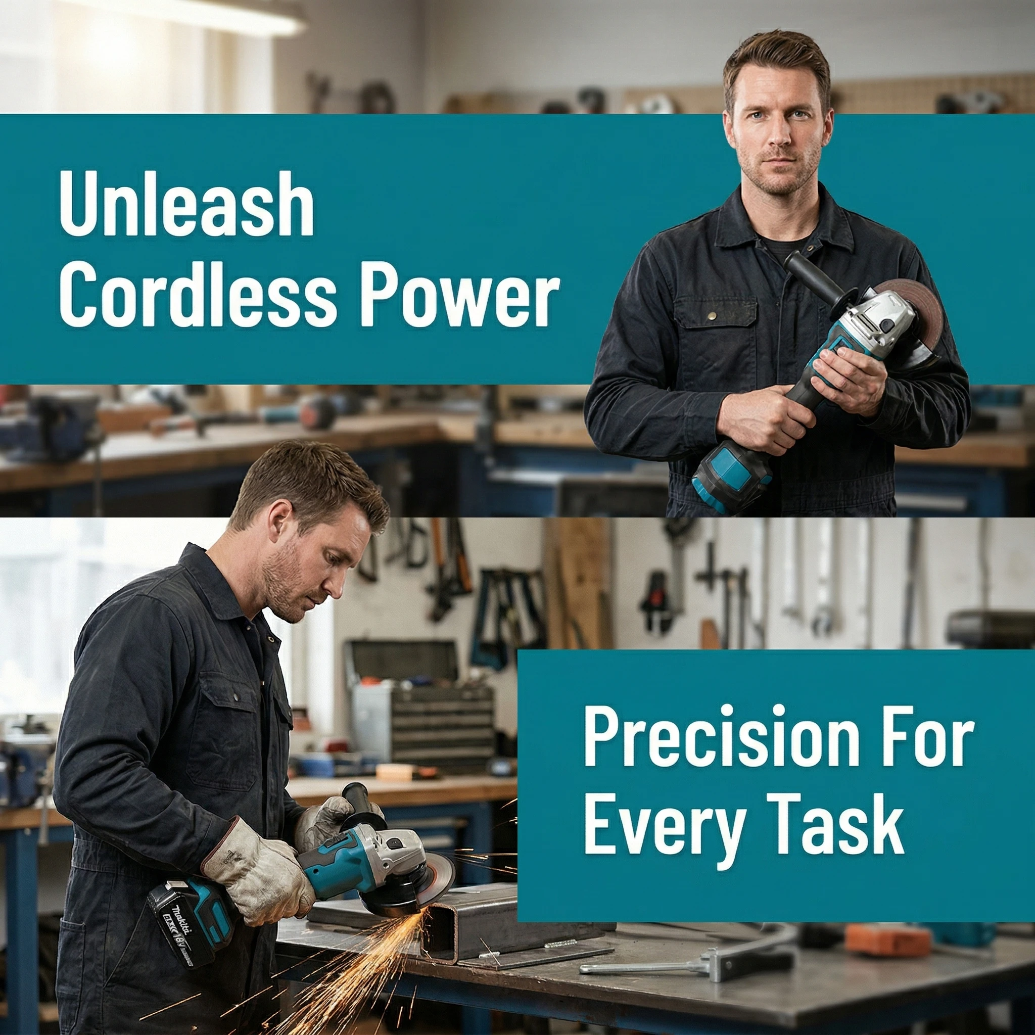 Makita DGA404 High Power Electric Angle Grinder | 18V Brushless Cordless Cutting & Polishing Machine（only tool）
