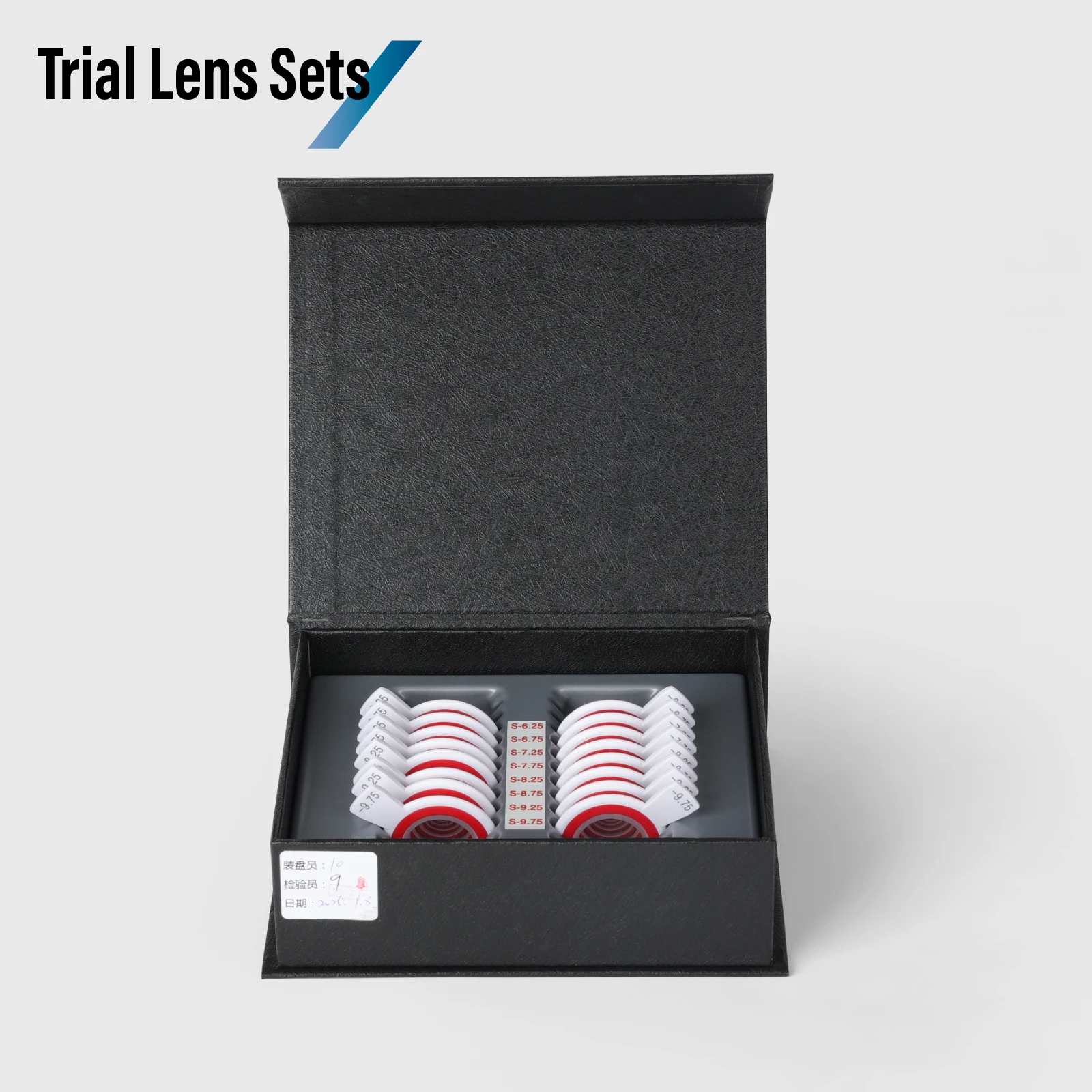 プロ仕様16枚入り眼鏡用トライアルレンズセット--625～-925-d-スフィアボックスセット-16a6