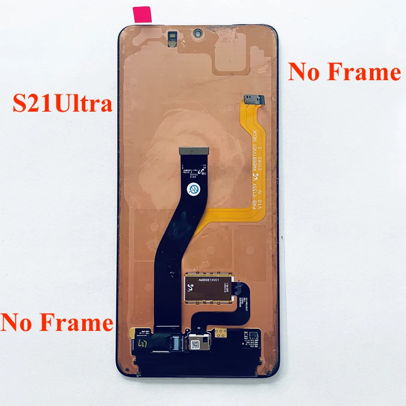 AMOLED G998B LCD For Samsung Galaxy S21 Ultra 5G Display Touch Screen For S21U G998F G998B lcd No Frame Screen With Defects