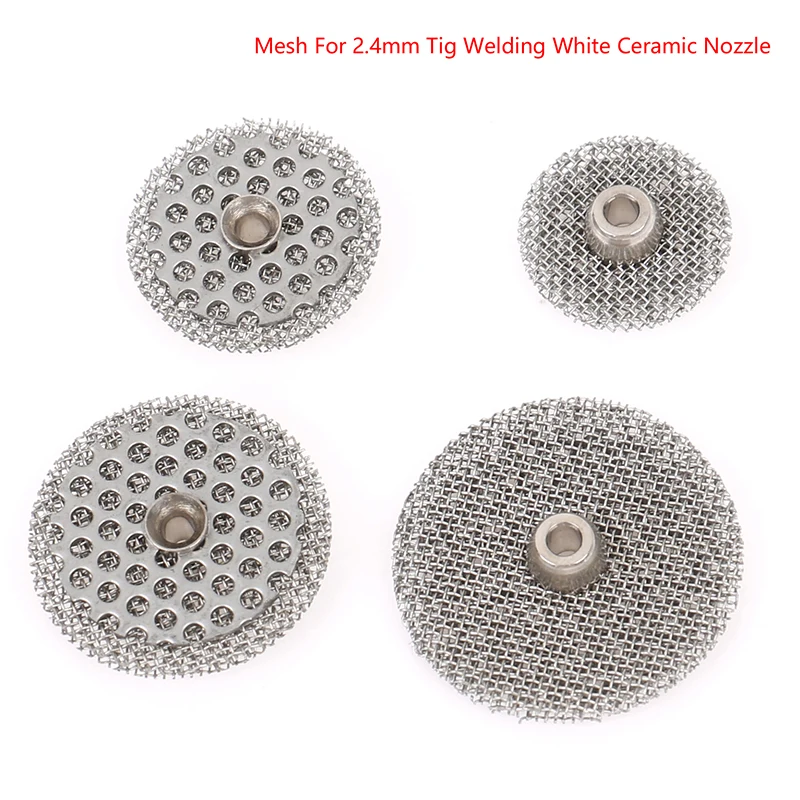 

1Pc Mesh For Diameter 2.4mm Tig Welding White Ceramic Nozzle 10# 12# 14# 16# 1.6mm/2mm/2.3mm/2.7mm Mesh